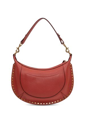 Dark orange Naoko studded leather shoulder bag ISABEL MARANT | PP0001FAD1C04M11BR